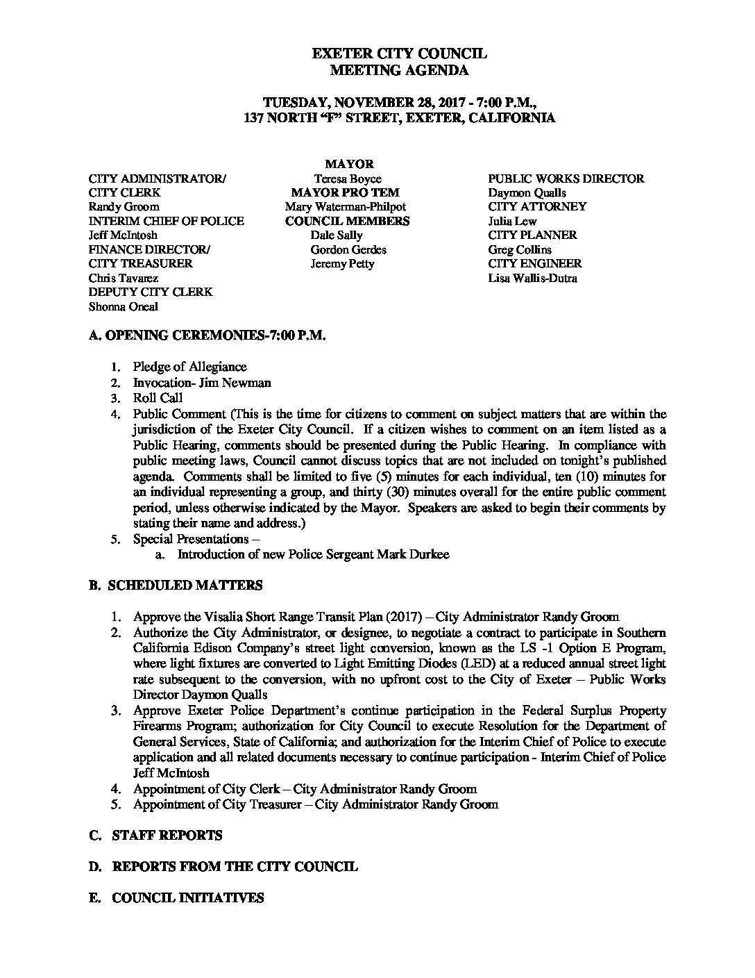 CC Agenda NOV 28 2017