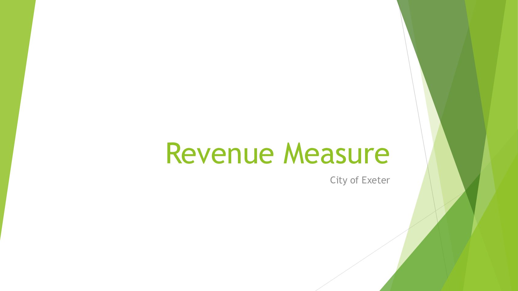 Item G Revenue measures