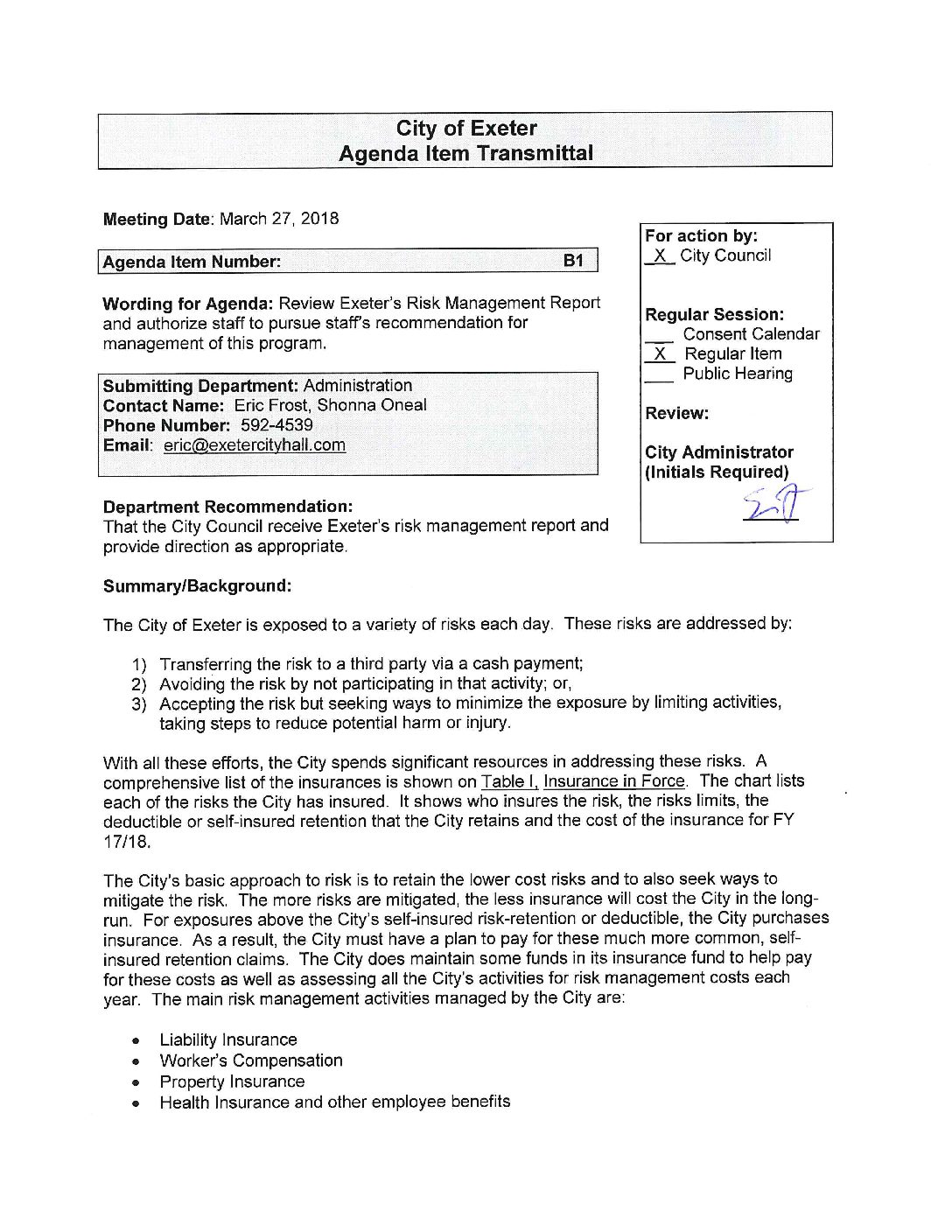 Staff Reports 032718 1