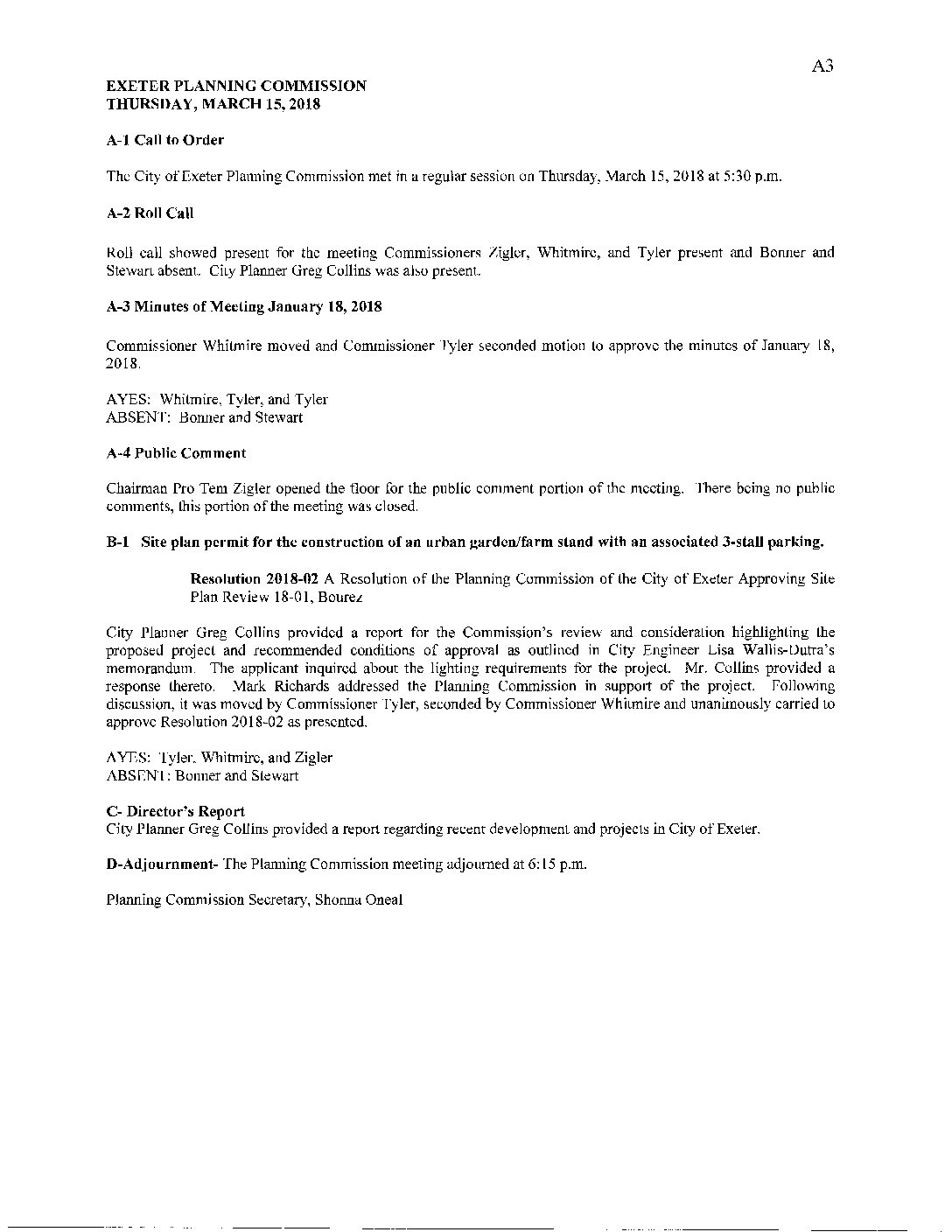 Staff Reports 041918