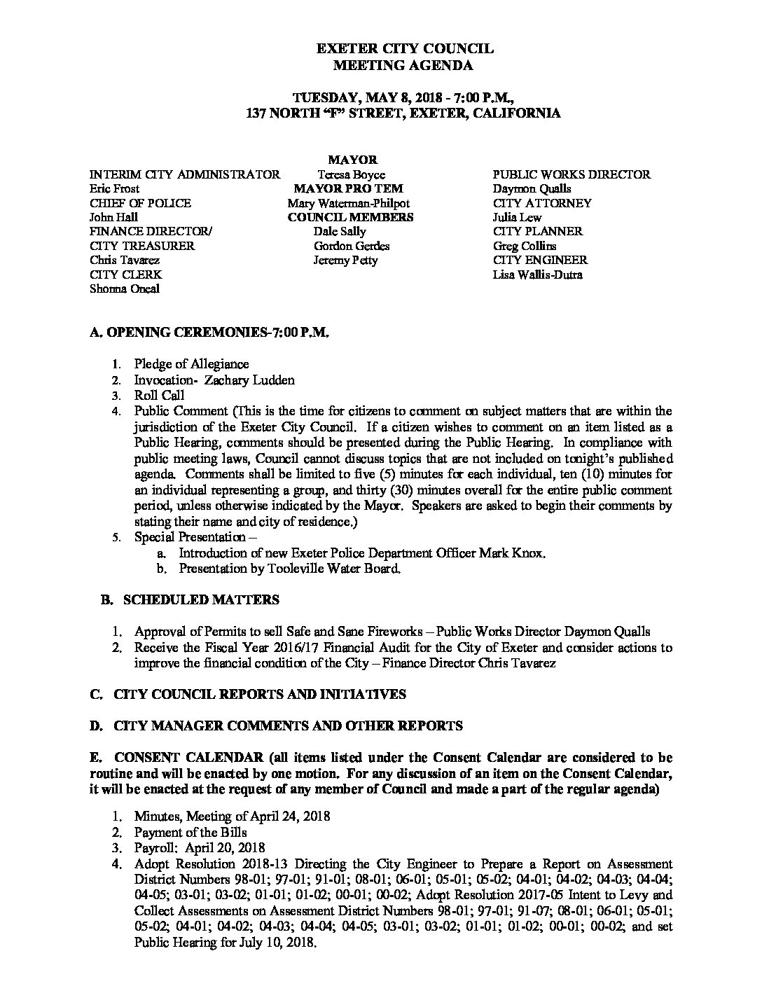 CC Agenda MAY 8 2018b 1