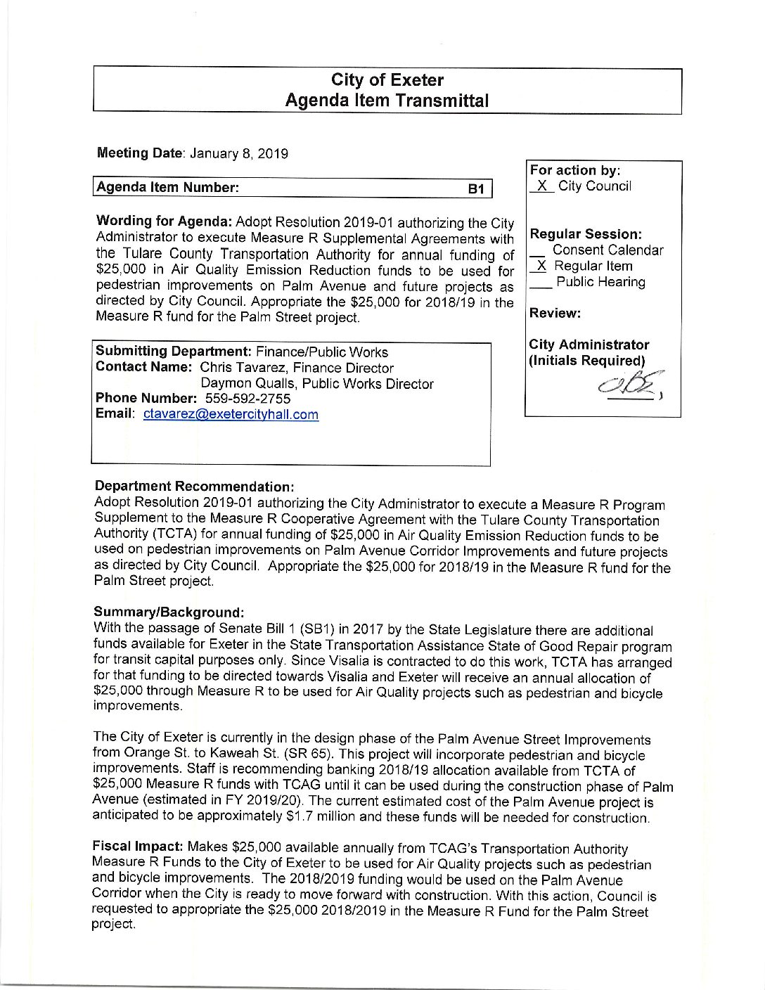CC Staff Reports 010819 1 of 2