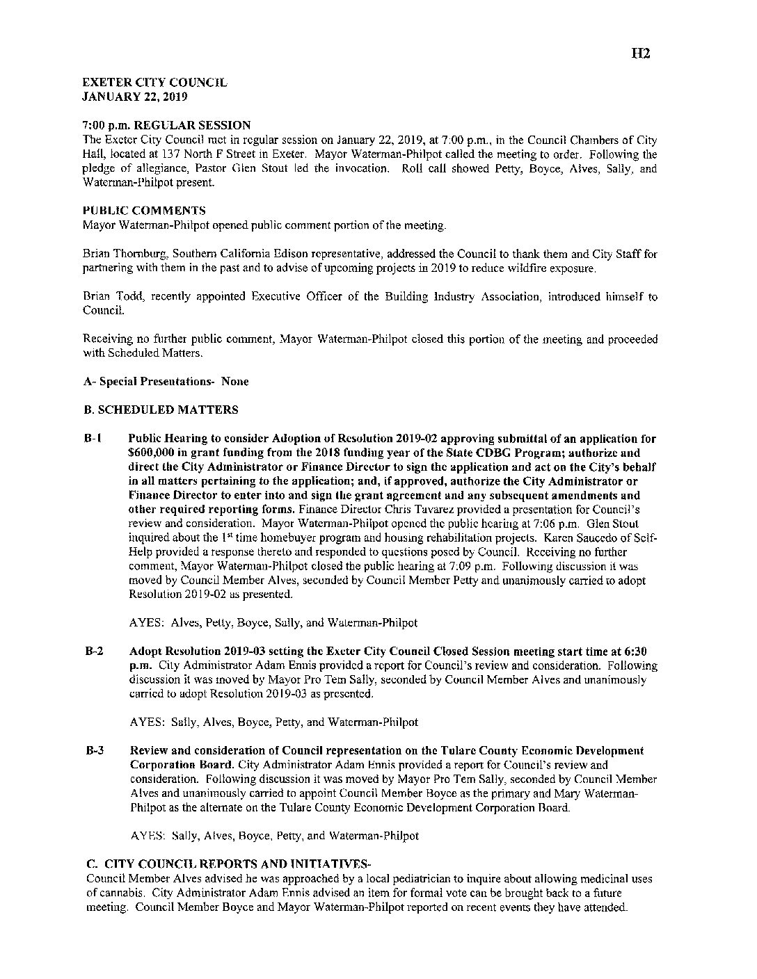 CC Staff Reports 1 of 2 022619