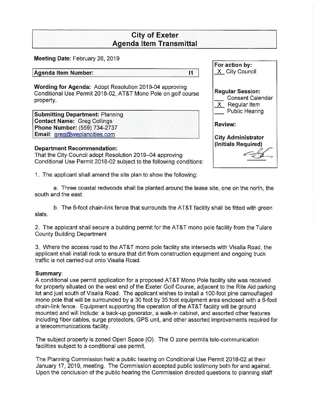CC Staff Reports 2 of 2 022619
