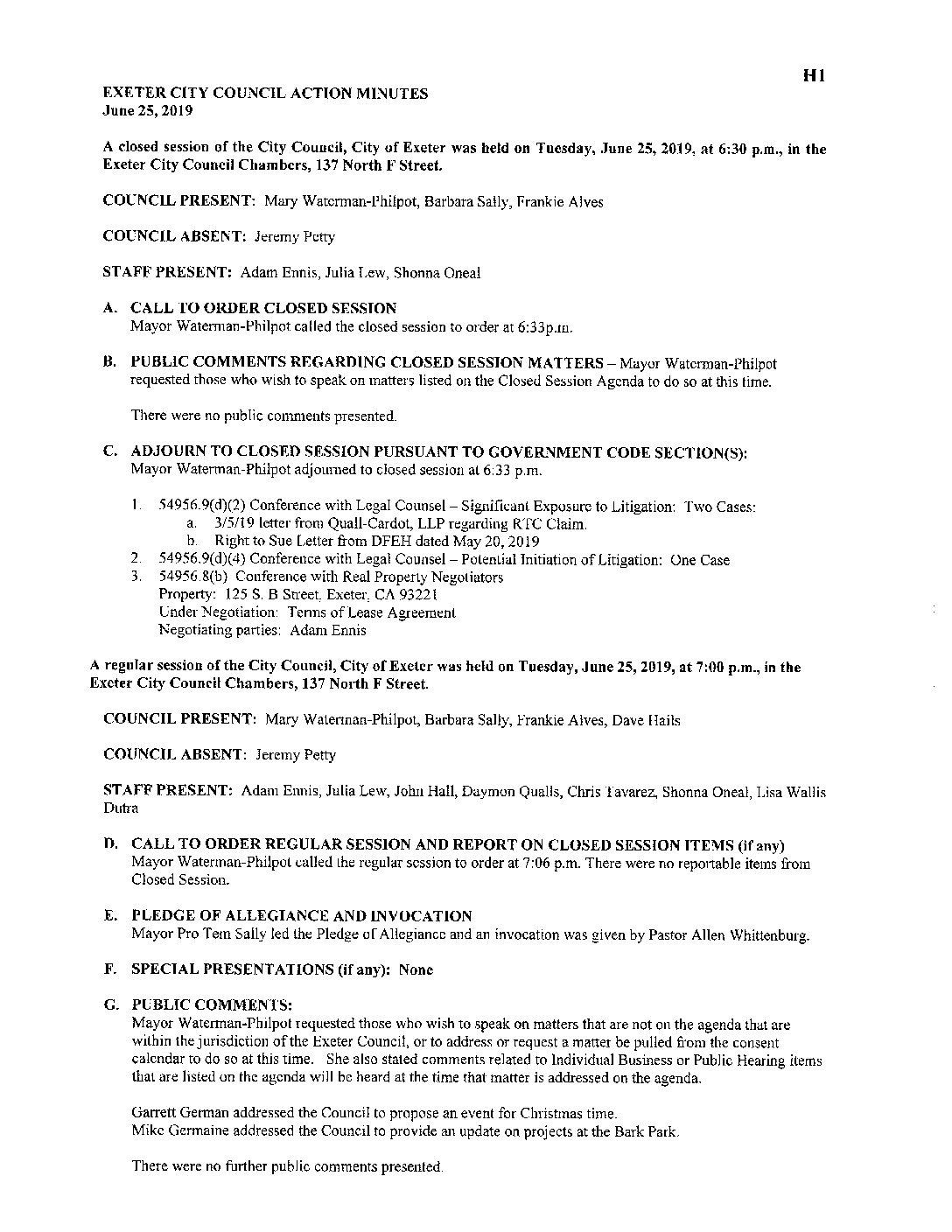 CC Staff Reports 070919