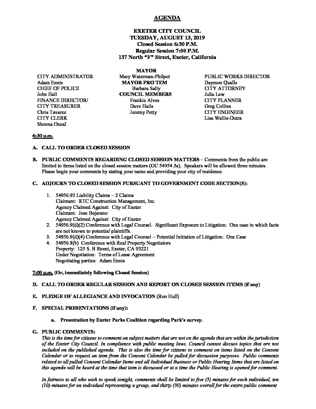 CC Agenda AUG 13
