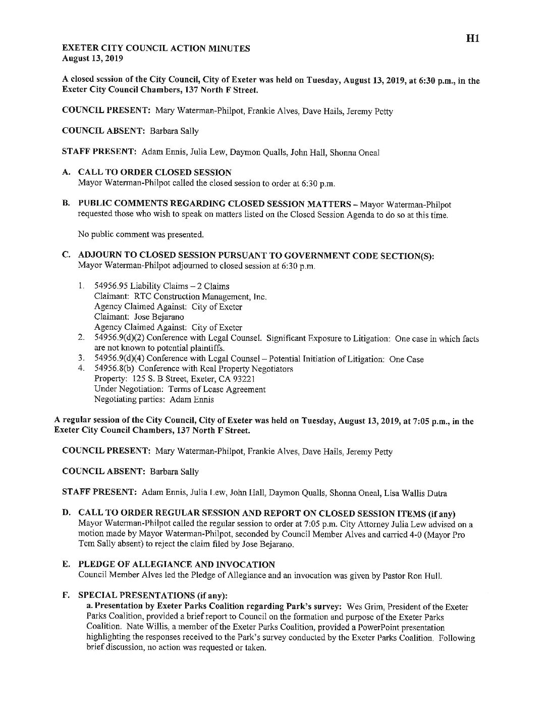 CC Staff Reports 082719 1