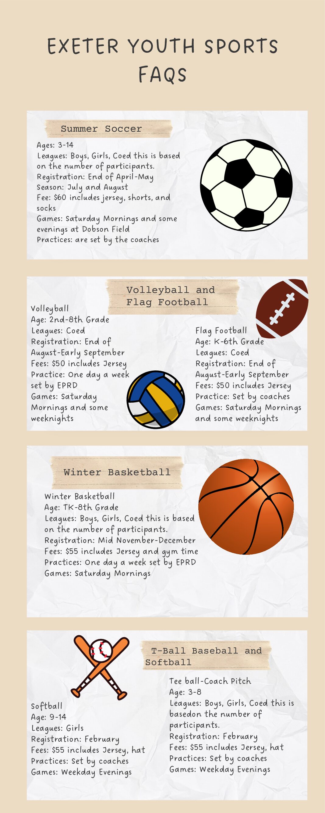 Exeter Youth Sports FAQs