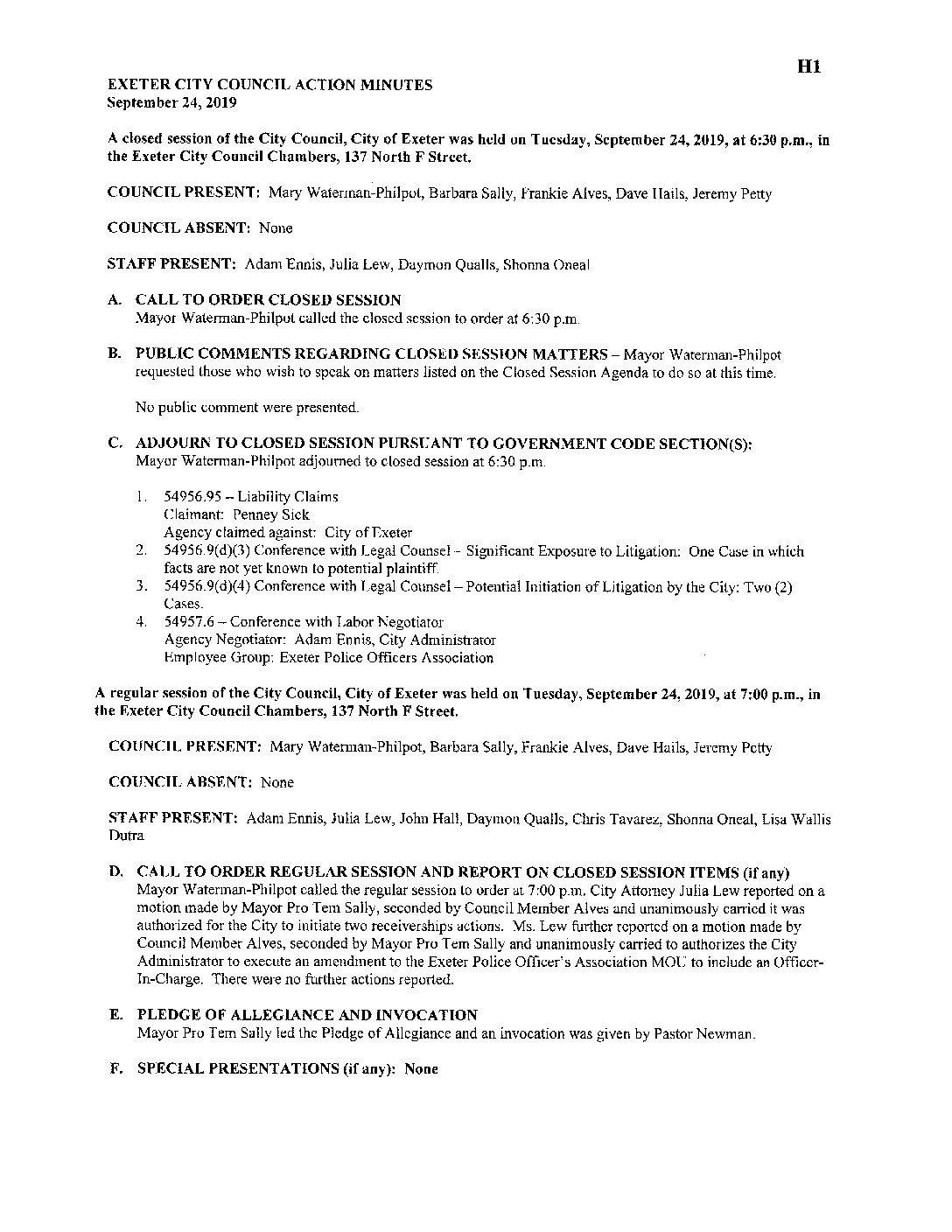 CC Staff Reports 100819
