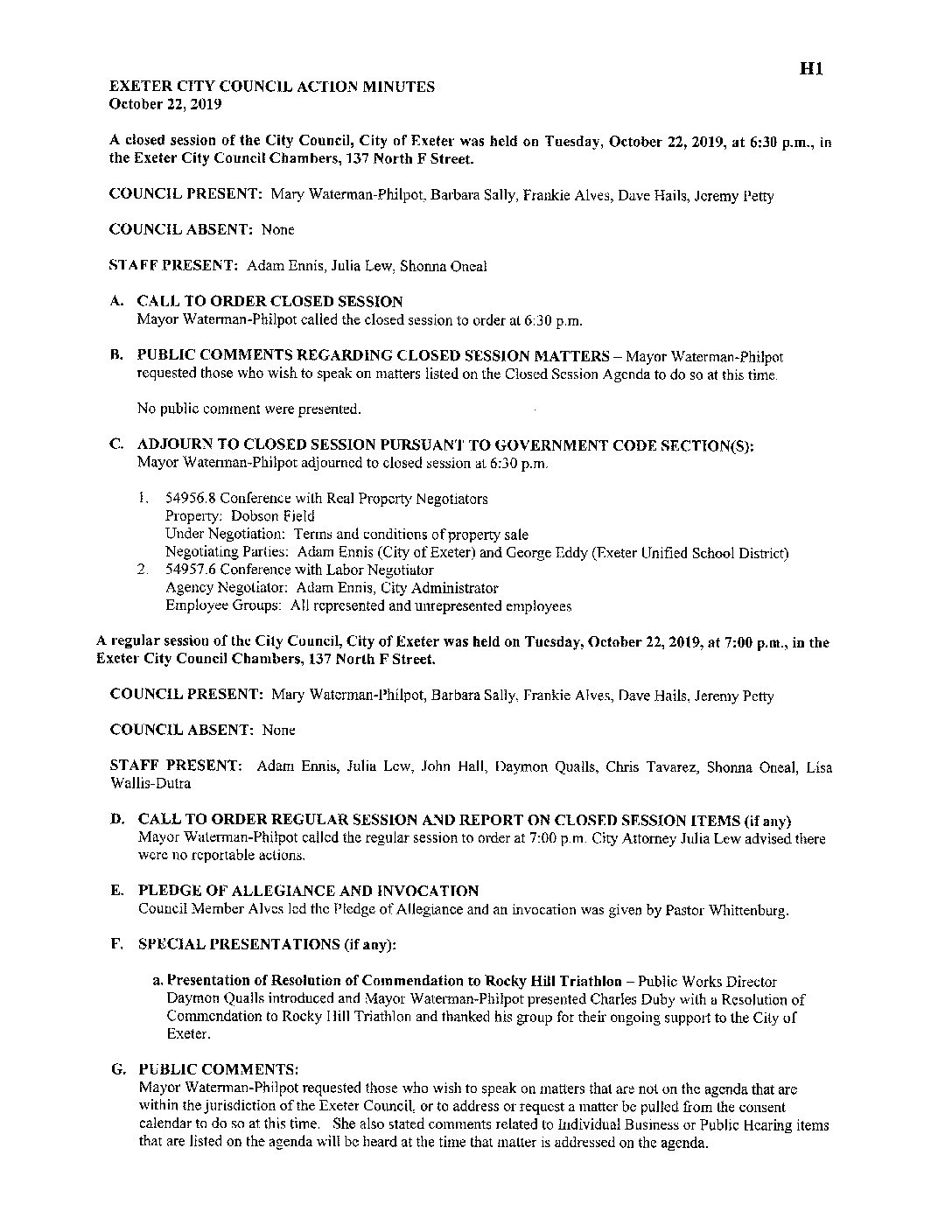 CC Staff Reports 111219