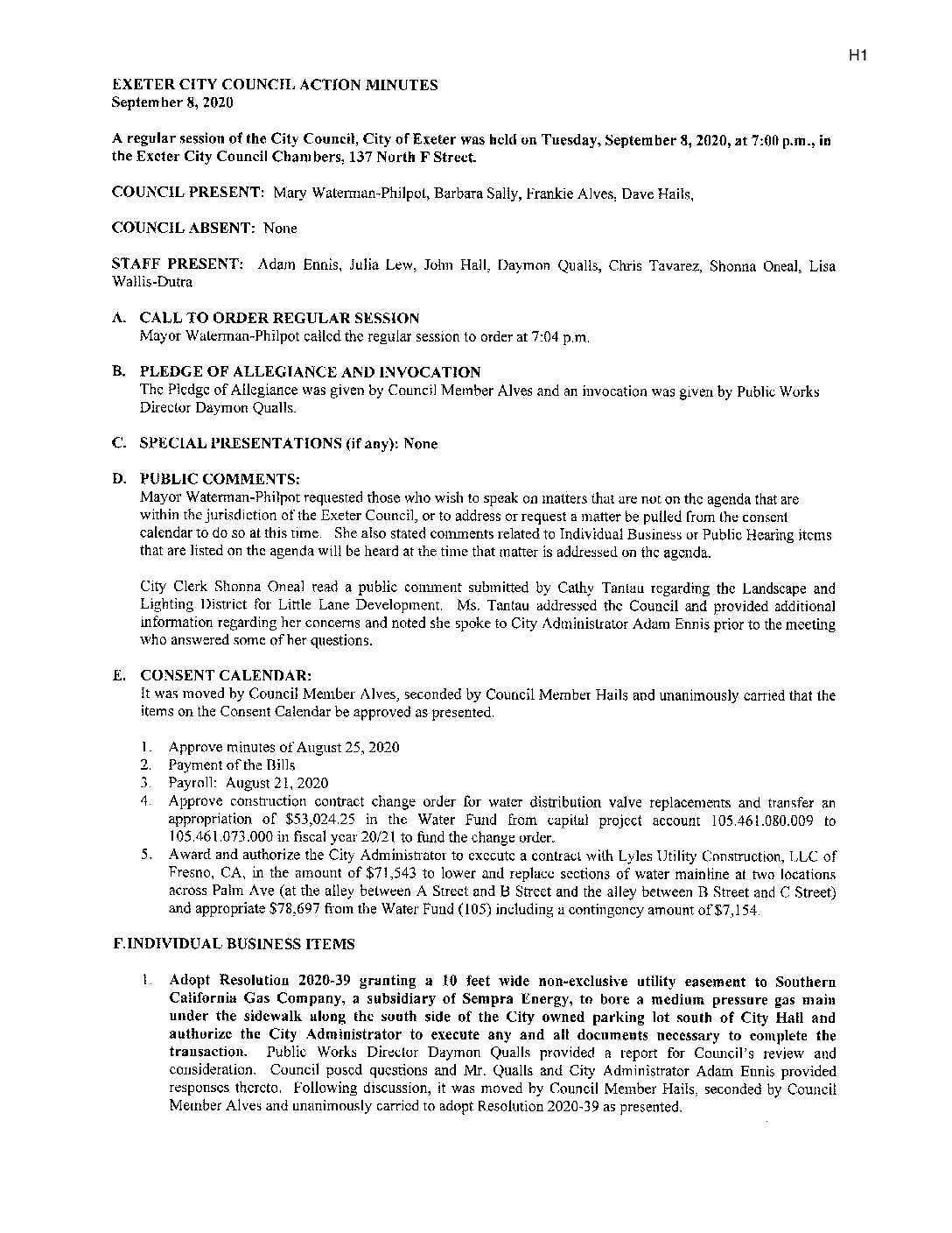 CC Staff Reports Sept 22 2020
