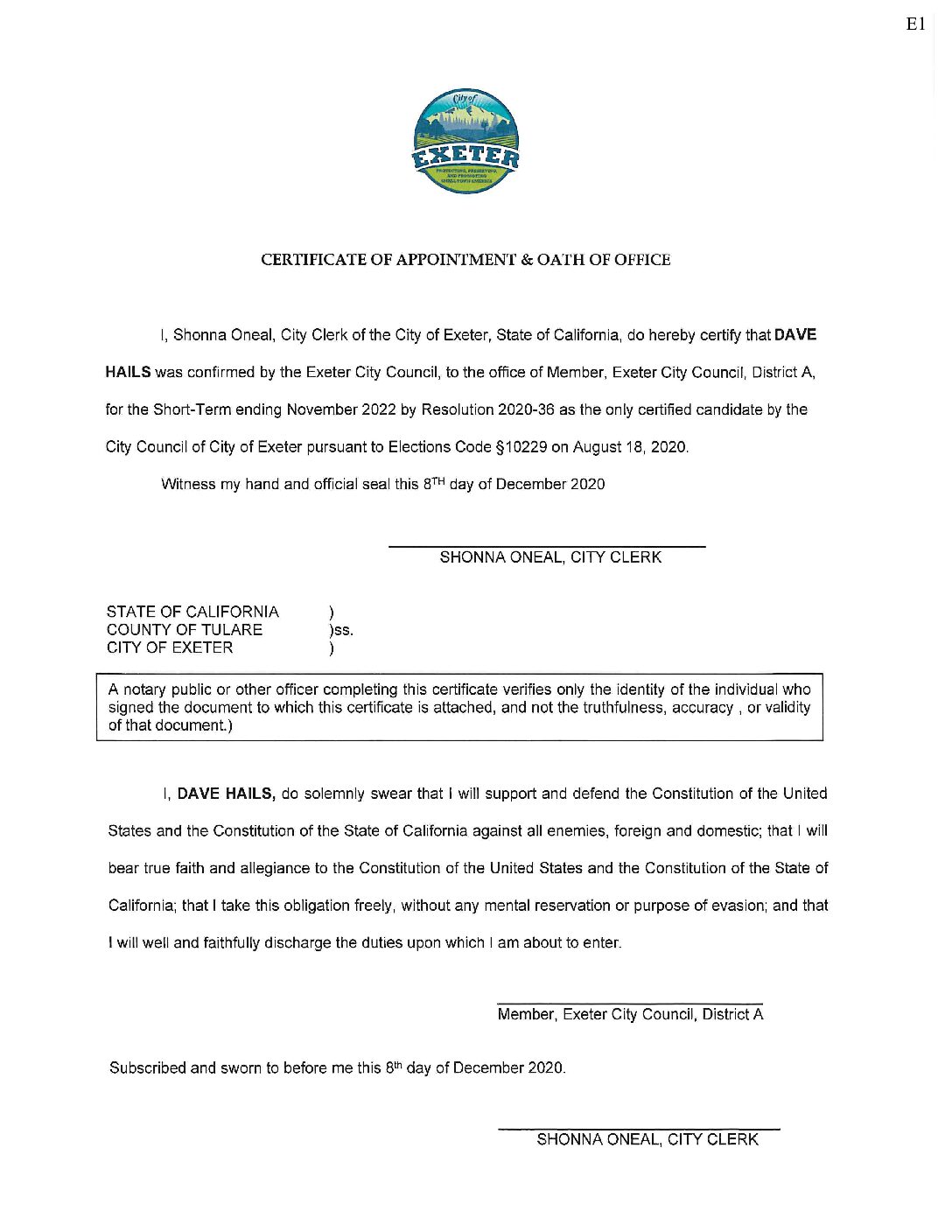 CC Staff Reports December 8 2020