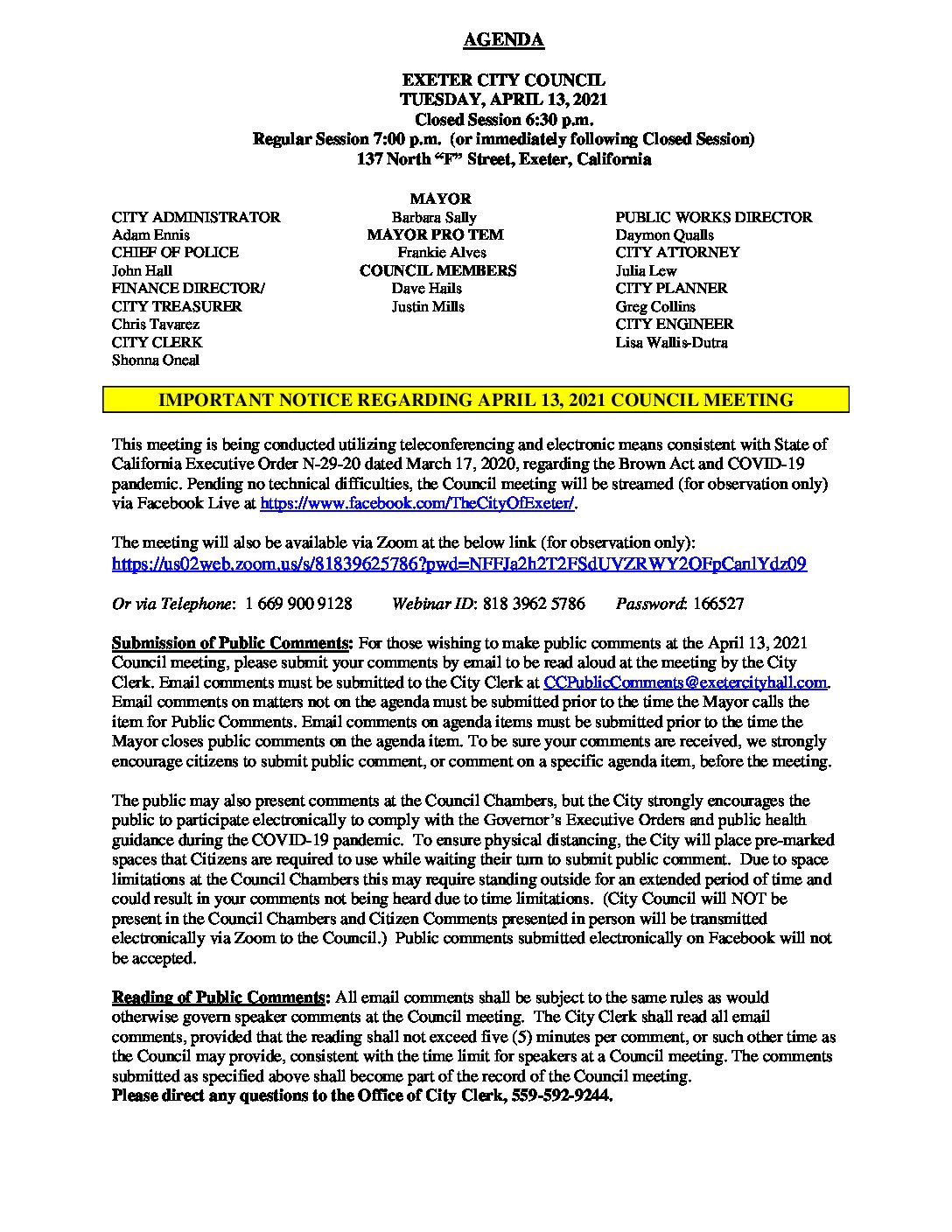 CC Agenda April 13 2021