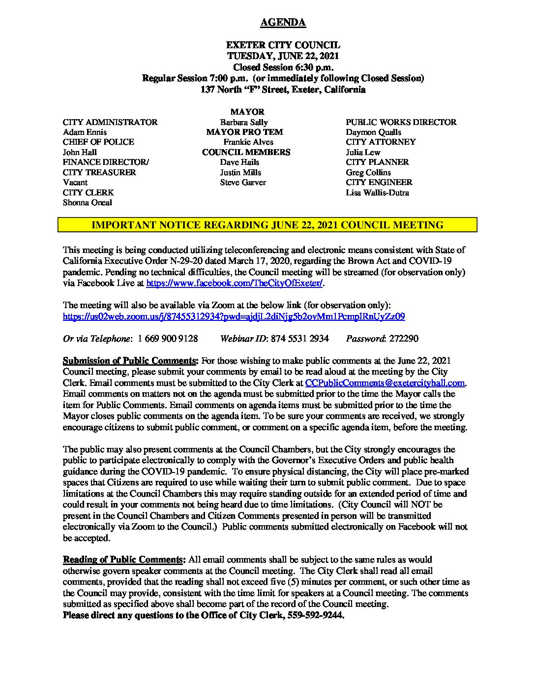 CC Agenda June 22 2021 1