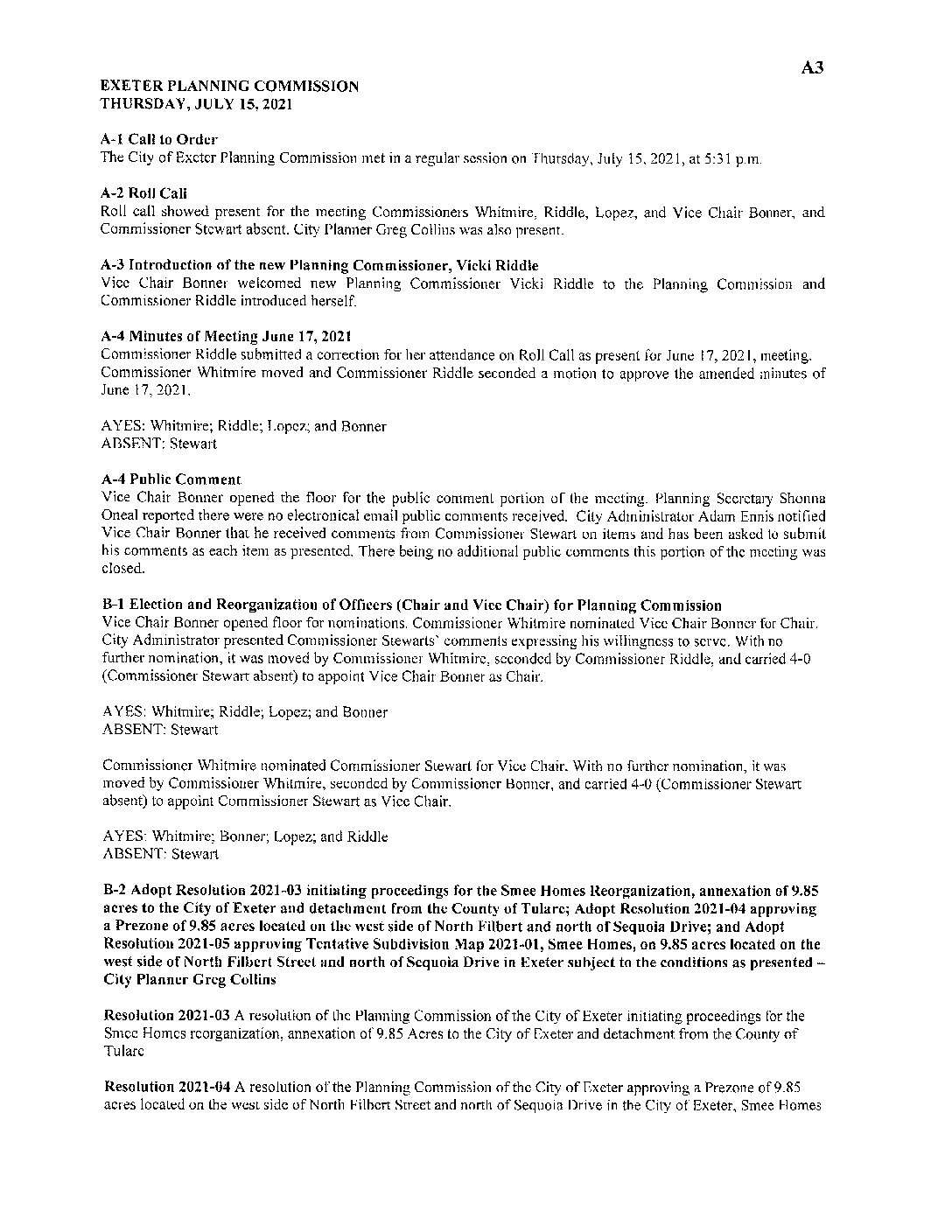 PC Minutes September 16 2021