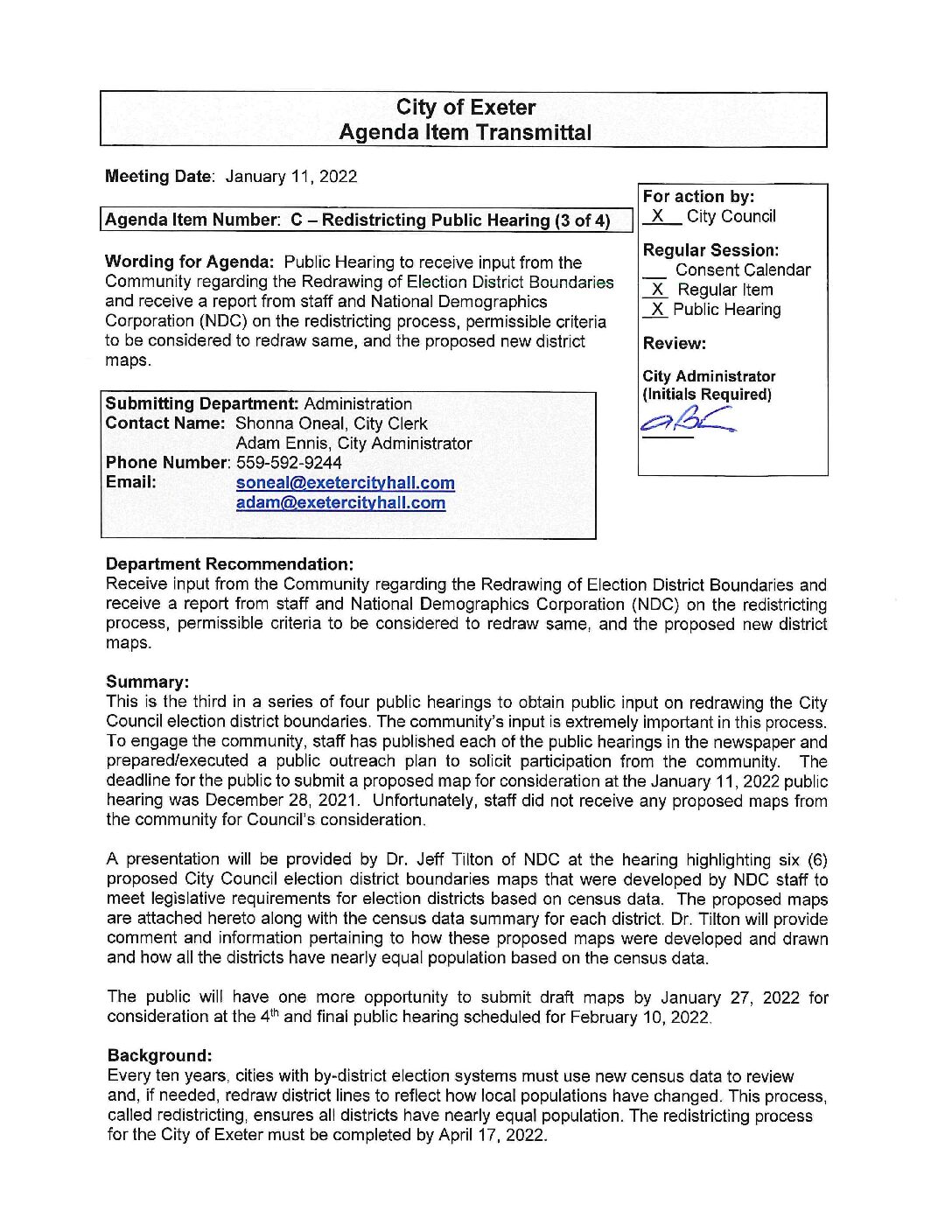 CC Staff Reports January 11 2021 3