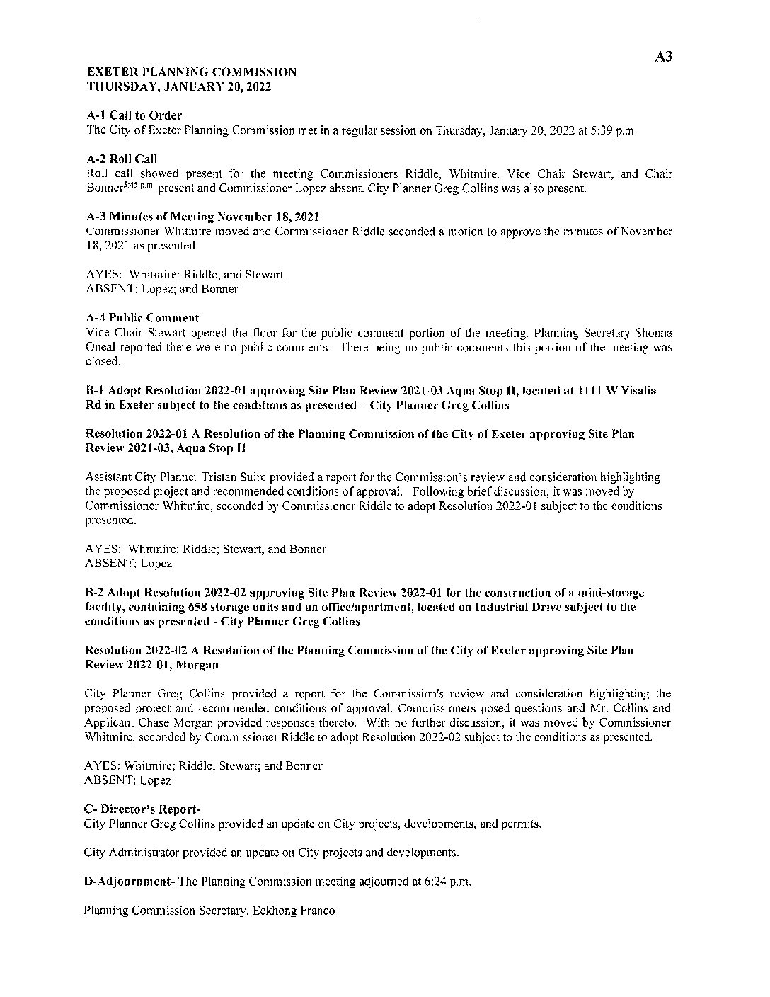 PC Staff Reports 031722