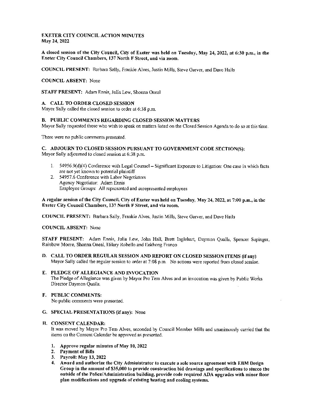 CC Staff Reports June 14 2022