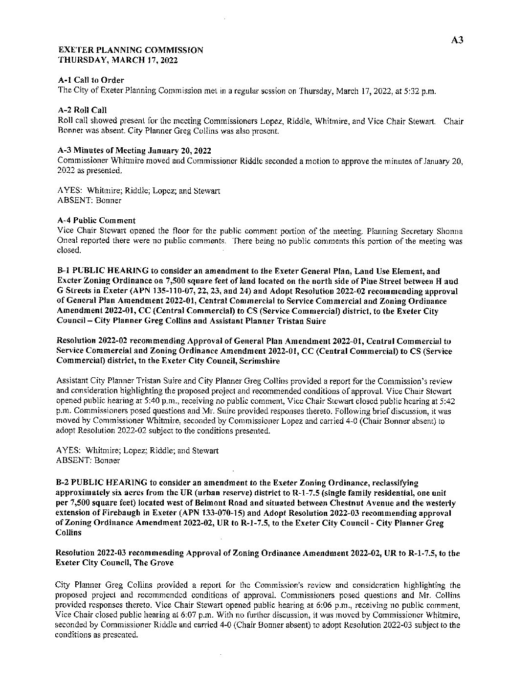 PC Staff Reports 072122