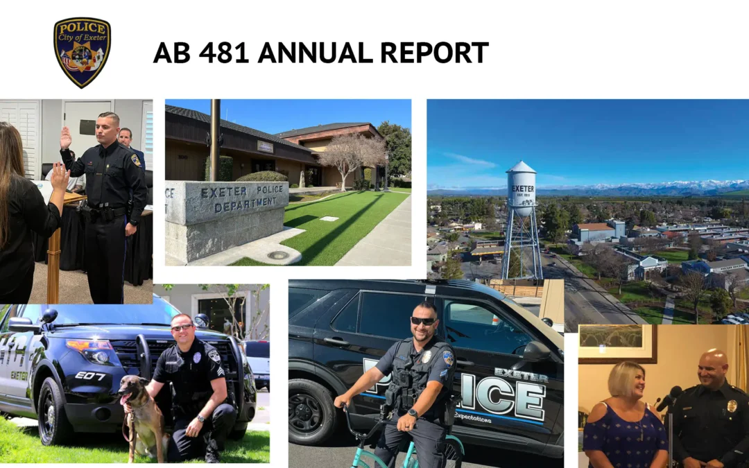 Exeter Police Department AB 481 Annual Report – 2024